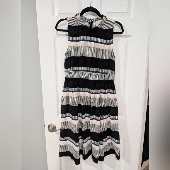 Kate Spade New York Bay Stripe Sleeveless Tie Back Dress in Size 12 - Picture 1 of 13